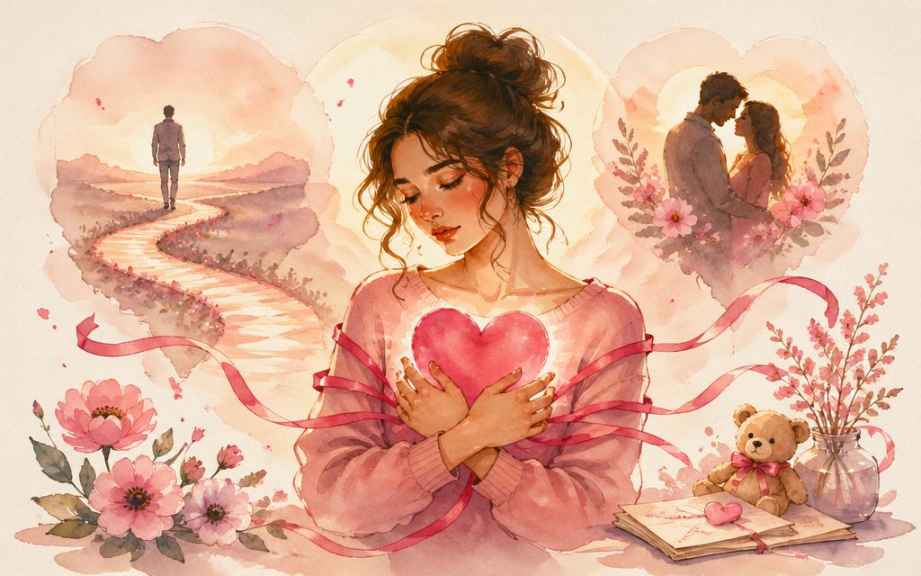 불안형 💗 결과 수채화 일러스트